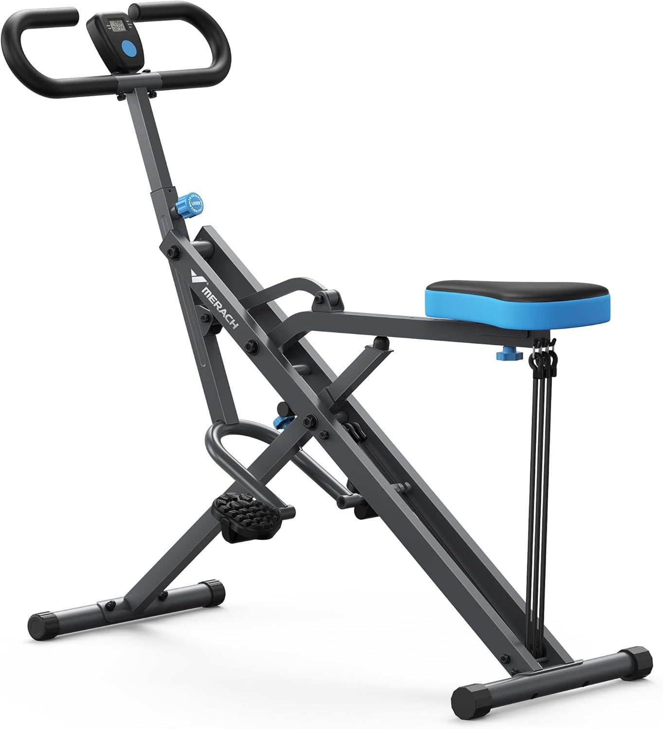 MERACH Squat Machine – Adjustable Resistance Foldable Leg Trainer for Glutes & Full-Body Workout, 350lbs Capacity
