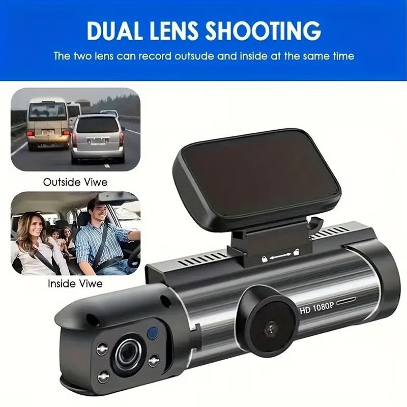 1080P Dual Recording Car DVR Camera, Dash Cam with 64GB Memory Card, Wide Angle Car DVR Camera with 3.16 Inch IPS Screen, Video Surveillance - Image 11
